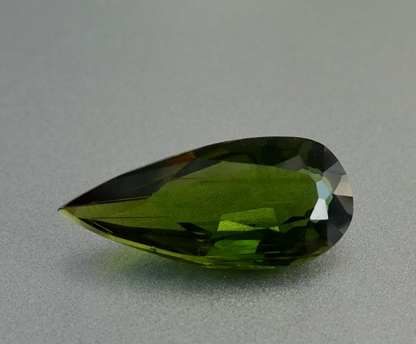 2.34CT UNHEATED SPLENDID PEAR CUT 100% NATURAL GREEN TOURMALINE