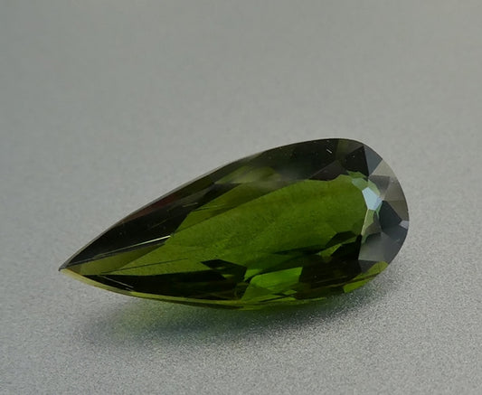 2.34CT UNHEATED SPLENDID PEAR CUT 100% NATURAL GREEN TOURMALINE