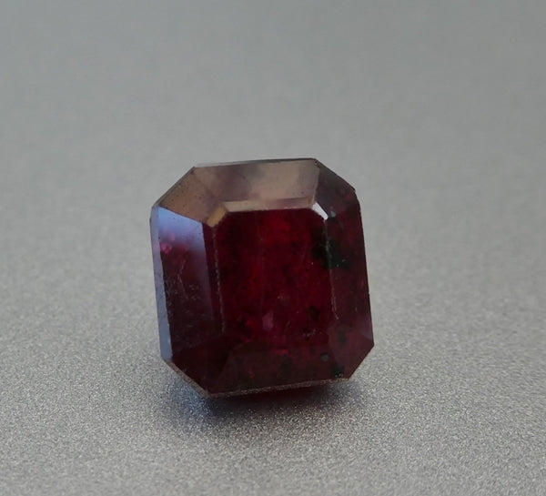 2.35CT EXCELLENT EMERALD CUT BIG 100% NATURAL BLOOD RED RUBY