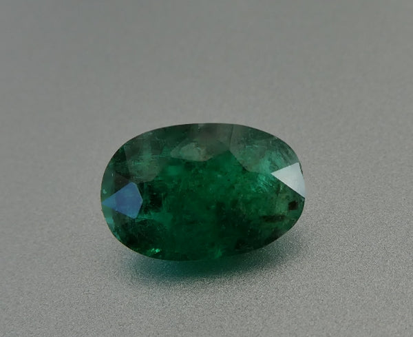 2.70CT SPLENDID BIG OVAL CUT 100% NATURAL FOREST GREEN EMERALD