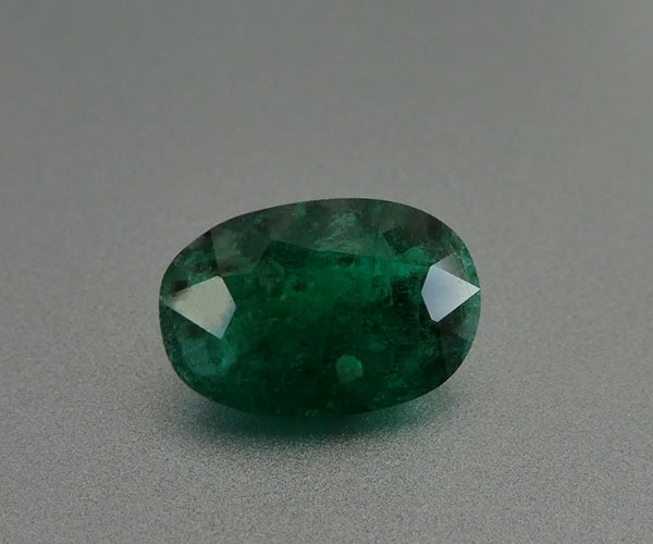 2.70CT SPLENDID BIG OVAL CUT 100% NATURAL FOREST GREEN EMERALD