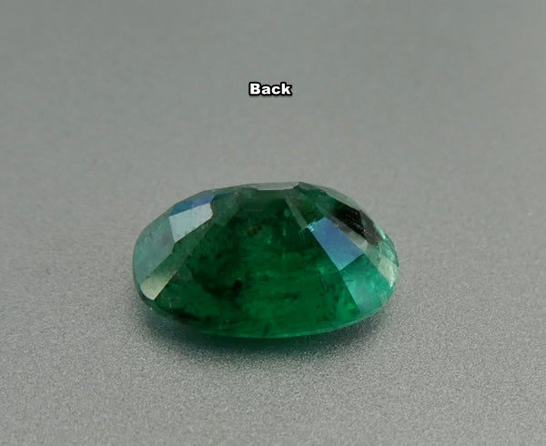 2.70CT SPLENDID BIG OVAL CUT 100% NATURAL FOREST GREEN EMERALD