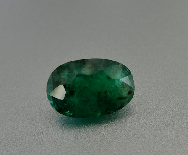 2.70CT SPLENDID BIG OVAL CUT 100% NATURAL FOREST GREEN EMERALD