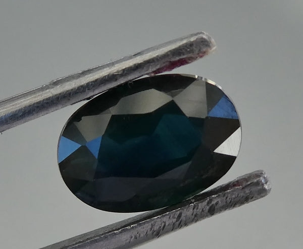 2.76CT SPLENDID BIG OVAL 100% NATURAL BLUE GREEN SAPPHIRE