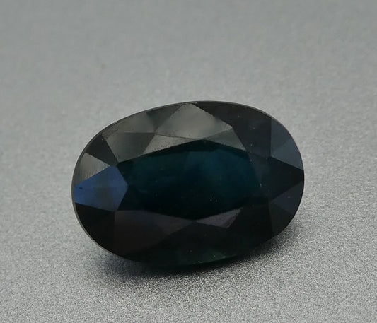 2.76CT SPLENDID BIG OVAL 100% NATURAL BLUE GREEN SAPPHIRE