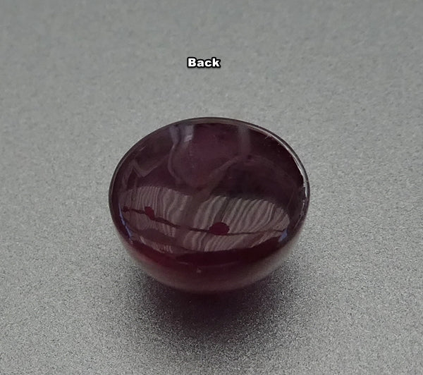 2.84CT SPLENDID ROUND CAB 100% NATURAL BLOOD RED RUBY