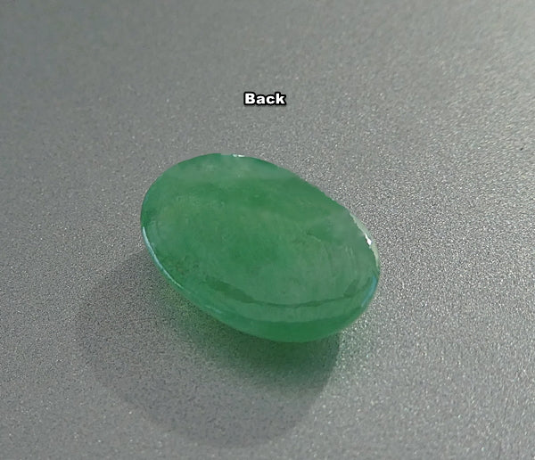 2.95CT UNTREATED OVAL 100% NATURAL A GRADE GREEN JADEITE