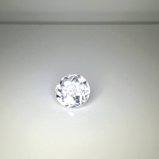 6.56CT DAZZLING CUSTOM CUT NATURAL DIAMOND WHITE QUARTZ