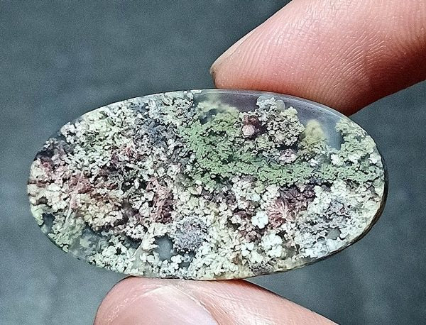 24.00CT RARE PICTURESQUE INDONESIAN GARDEN MOSS AGATE