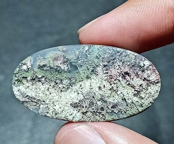 24.00CT RARE PICTURESQUE INDONESIAN GARDEN MOSS AGATE