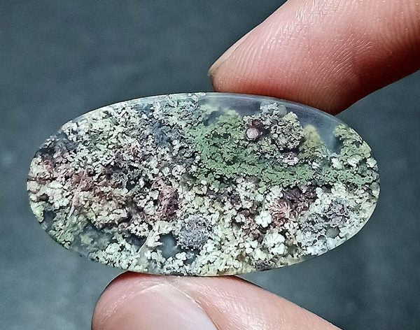 24.00CT RARE PICTURESQUE INDONESIAN GARDEN MOSS AGATE