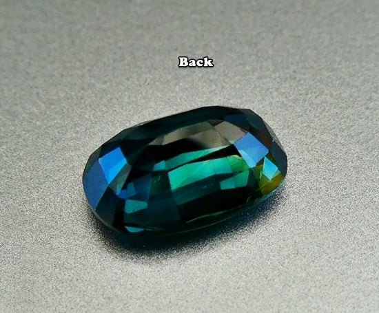 3.04CT エクセレント オーバル カット ティール ブルー サファイア