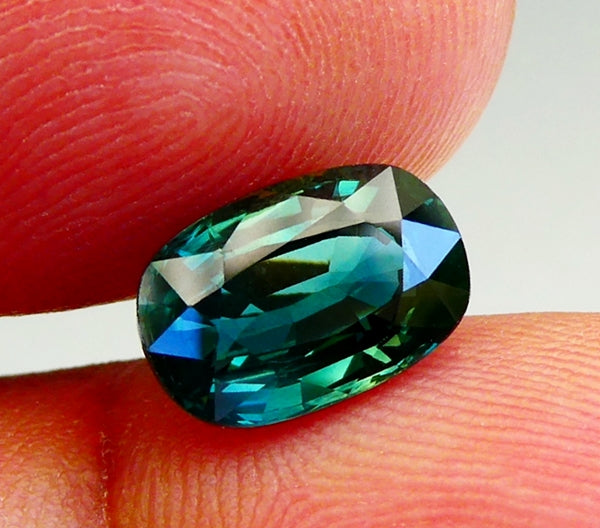 3.04CT EXCELLENT OVAL CUT TEAL BLUE SAPPHIRE