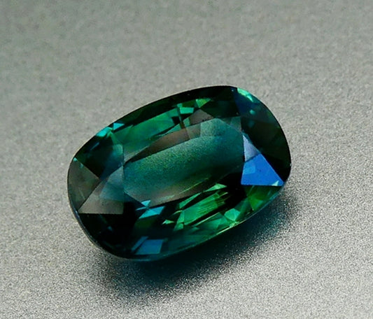 3.04CT エクセレント オーバル カット ティール ブルー サファイア