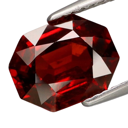 3.08CT SPLENDID FANCY CUT 100% NATURAL ORANGE RED SPESSARTITE