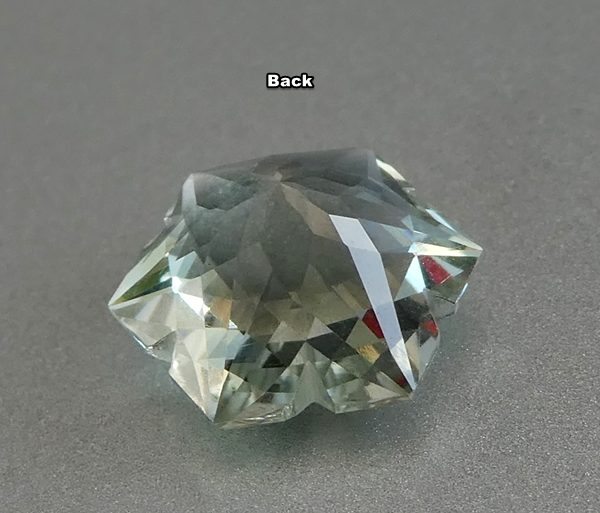 3.16CT SPLENDID CUSTOM CUT SNOWFLAKE 100% NATURAL GREEN AMETHYST