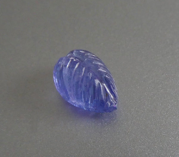 3.24CT NATURAL CARVED TANZANITE LEAF