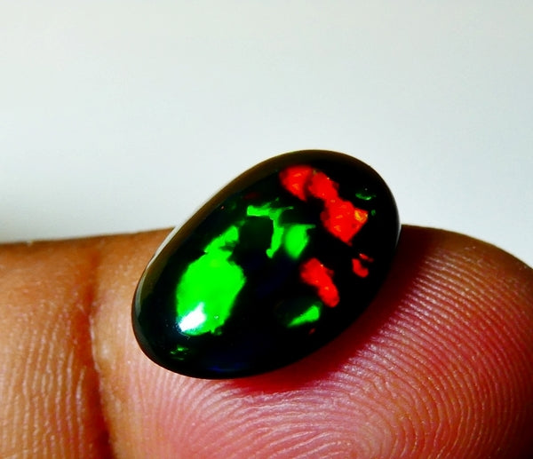 3.60CT UNHEATED RAINBOW STUNNER FLASHING 100% NATURAL ROUND BLACK OPAL