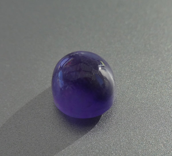 4.29CT UNHEATED SPLENDID OVAL CAB 100% NATURAL PURPLE BLUE TANZANITE