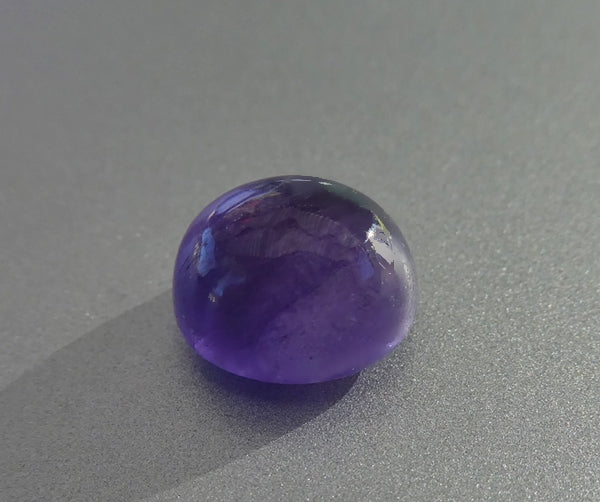 4.29CT UNHEATED SPLENDID OVAL CAB 100% NATURAL PURPLE BLUE TANZANITE