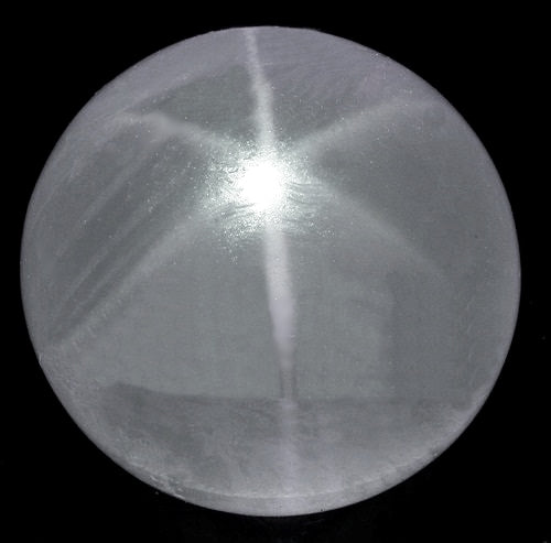 4.71CT RARE SPLENDID ROUND CAB 100% NATURAL WHITE STAR MOONSTONE