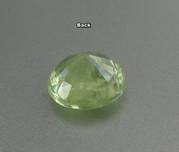 5.00CT SPLENDID OVAL CUT BIG 100% NATURAL MINT GREEN MALI GARNET