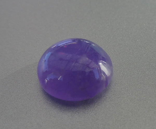 5.54CT UNHEATED SPLENDID ROUND CAB 100% NATURAL PURPLE BLUE TANZANITE