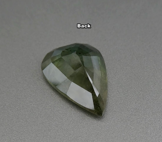 6.40CT EXCELLENT PEAR CUT YELLOW BLUE GREEN SAPPHIRE