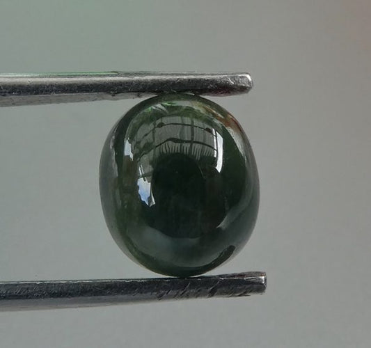 6.59CT SPLENDID HUGE OVAL CAB NATURAL BLUE GREEN SAPPHIRE