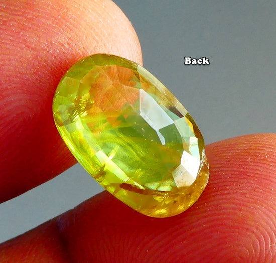 6.65CT SPLENDID HUGE OVAL 100% NATURAL GREEN SPHENE