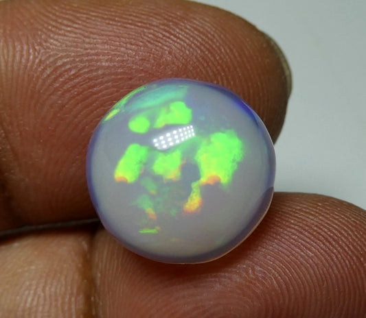 7.40CT UNTREATED RAINBOW FLASHING HUGE 100% NATURAL CRYSTAL OPAL