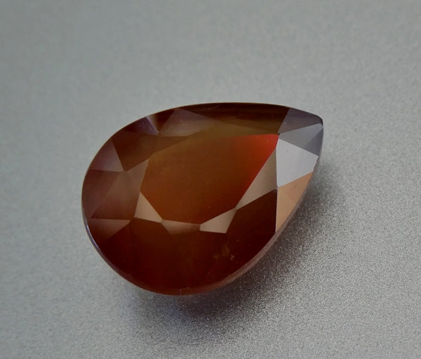 7.80CT UNHEATED SPLENDID HUGE PEAR 100% NATURAL HONEY BROWN SAPPHIRE