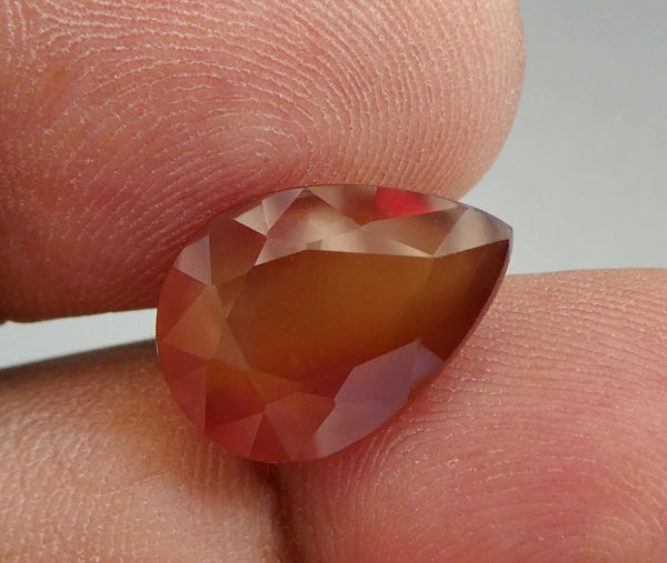 7.80CT UNHEATED SPLENDID HUGE PEAR 100% NATURAL HONEY BROWN SAPPHIRE