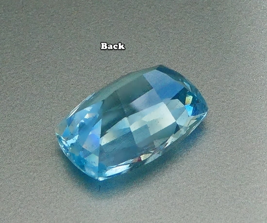 8.85CT EXCELLENT CUSHION SANTAMARIA BLUE 100% NATURAL AQUAMARINE