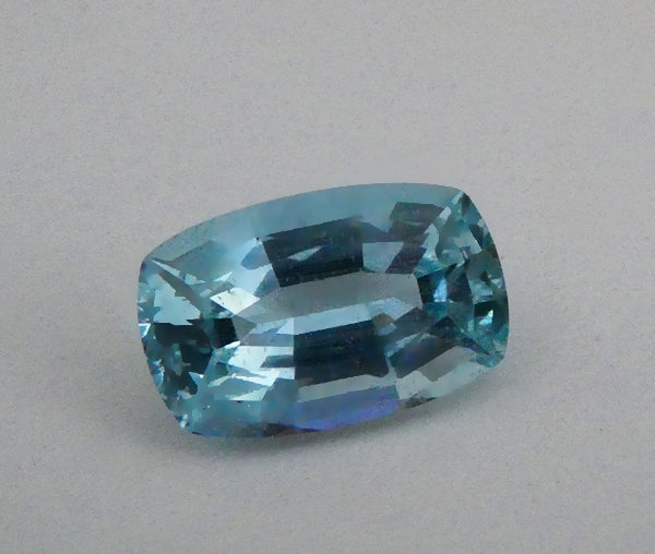 8.85CT EXCELLENT CUSHION SANTAMARIA BLUE 100% NATURAL AQUAMARINE