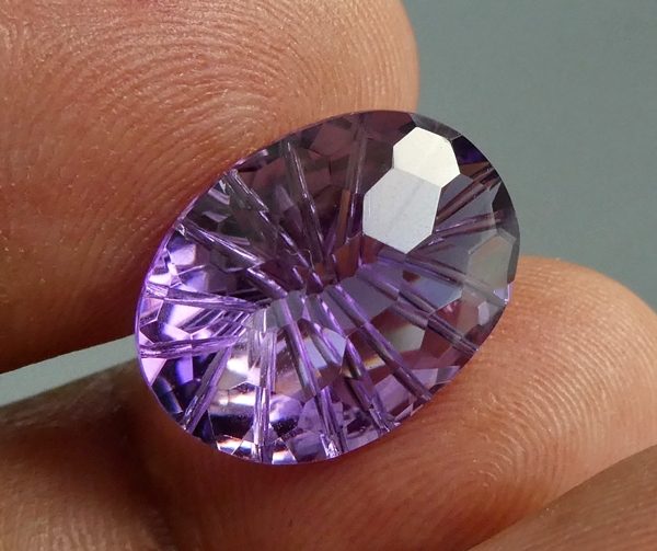 9.15CT SPLENDID UNHEATED CUSTOM CUT 100% NATURAL PURPLE AMETHYST