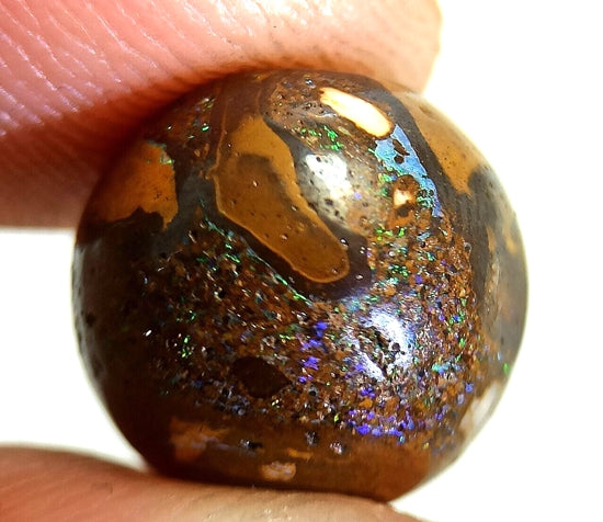 9.50CT SPLENDID BIG ROUND 100% NATURAL BIG AUSTRALIAN BOULDER OPAL BEAD