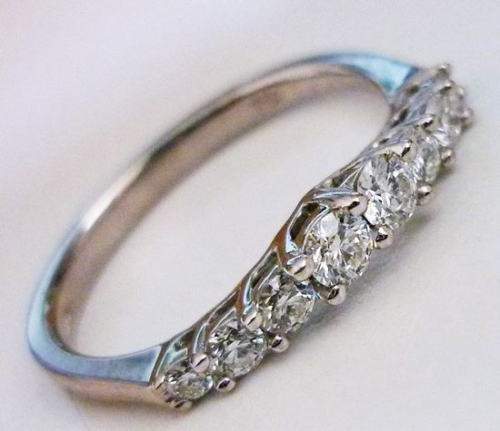 0.32CT DAZZLING DIAMOND 18K SOLID WHITE GOLD RING