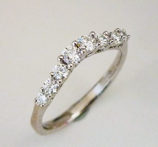 0.32CT 眩しいダイヤモンド 18K ソリッド ホワイト ゴールド リング