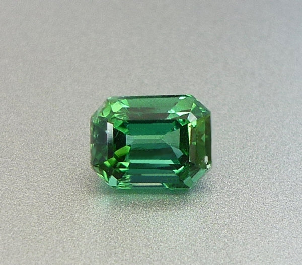 0.65CT エクセレント オクタゴン 100% 天然ブルー グリーン トルマリン