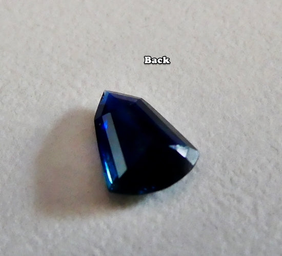 0.74CT EXCELLENT FANCY CUT 100% NATURAL DEEP BLUE SAPPHIRE