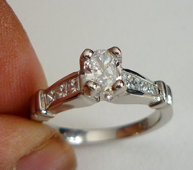 0.76CT CERTIFIED GORGEOUS 100% NATURAL DIAMONDS SOLID PLATINUM RING 7.0grm $7000