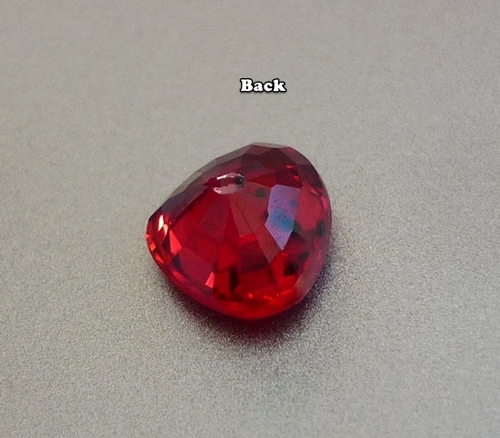 0.78CT EXCELLENT PEAR 100% NATURAL ORANGE RED RUBY