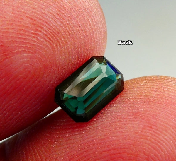 1.04CT SPLENDID UNHEATED OCTAGON 100% NATURAL INDICOLITE BLUE TOURMALINE