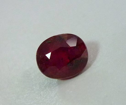 1.11CT UNHEATED EXCELLENT BLOOD RED OVAL RUBY