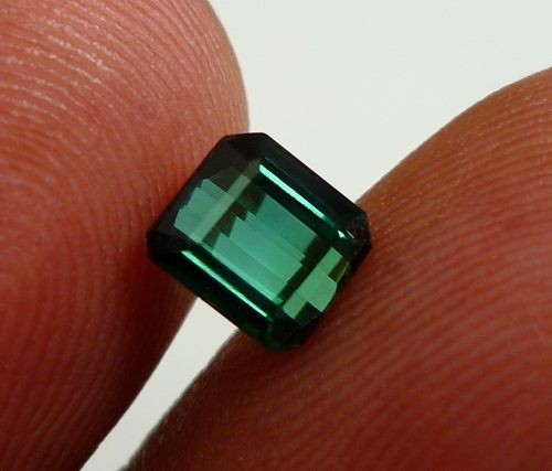 1.14CT EXCELLENT RADIANT GREEN BLUE TOURMALINE