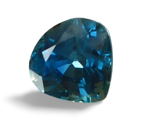 1.18CT SPLENDID BIG PEAR 100% NATURAL GREEN BLUE SAPPHIRE