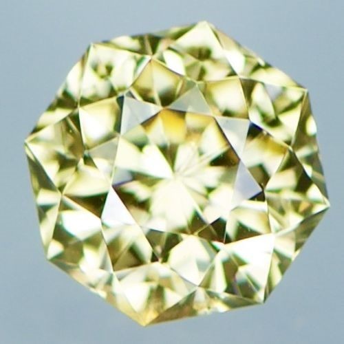 1.18CT エクセレント カスタム カット ナチュラル イエロー ジルコン