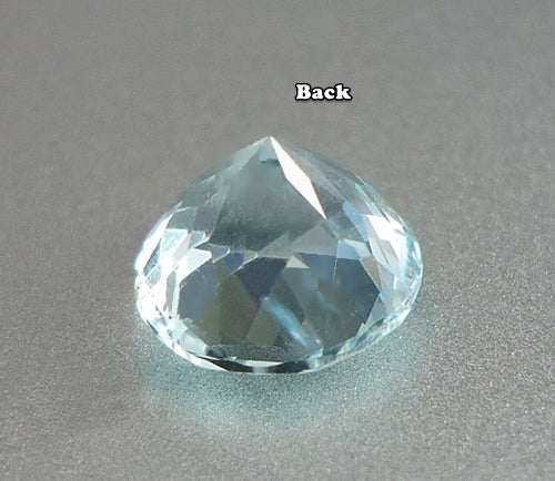 1.26CT EXCELLENT ROUND SANTAMARIA BLUE 100% NATURAL AQUAMARINE