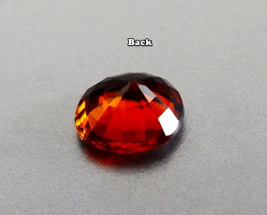 1.31CT SPARKLING OVAL CUT 100% NATURAL ORANGE RED ZIRCON